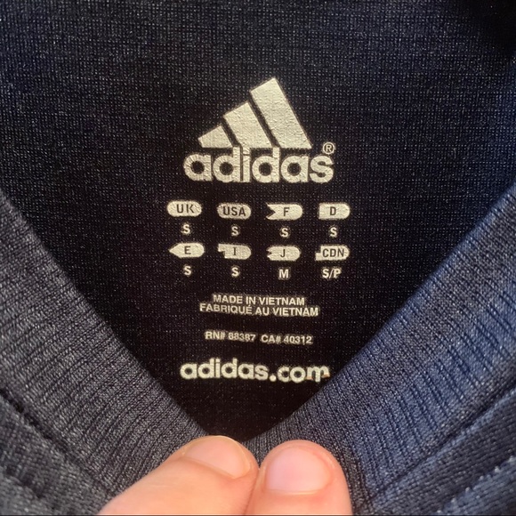 Vintage Adidas Athletic Performance Navy Shirt - Picture 3 of 4